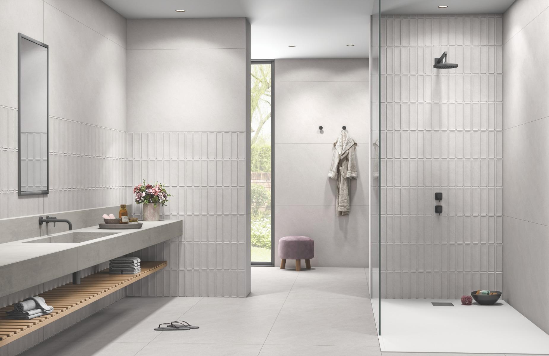 Kevinken BELLISIMO WHITE TILES 160X80 cm